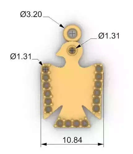 Thunderbird pendant dije pajaro trueno
