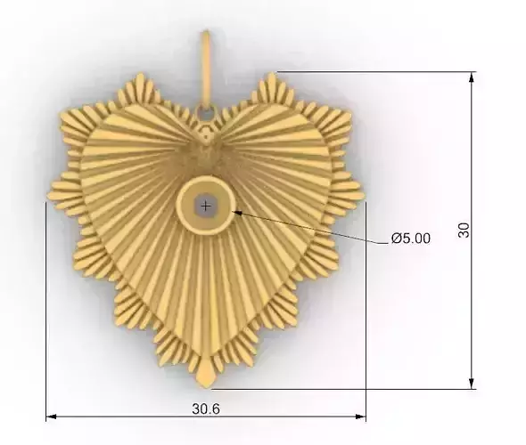 Nice heart pendant dije corazon 