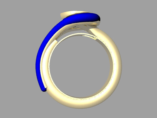 Scarf ring 3D model_2