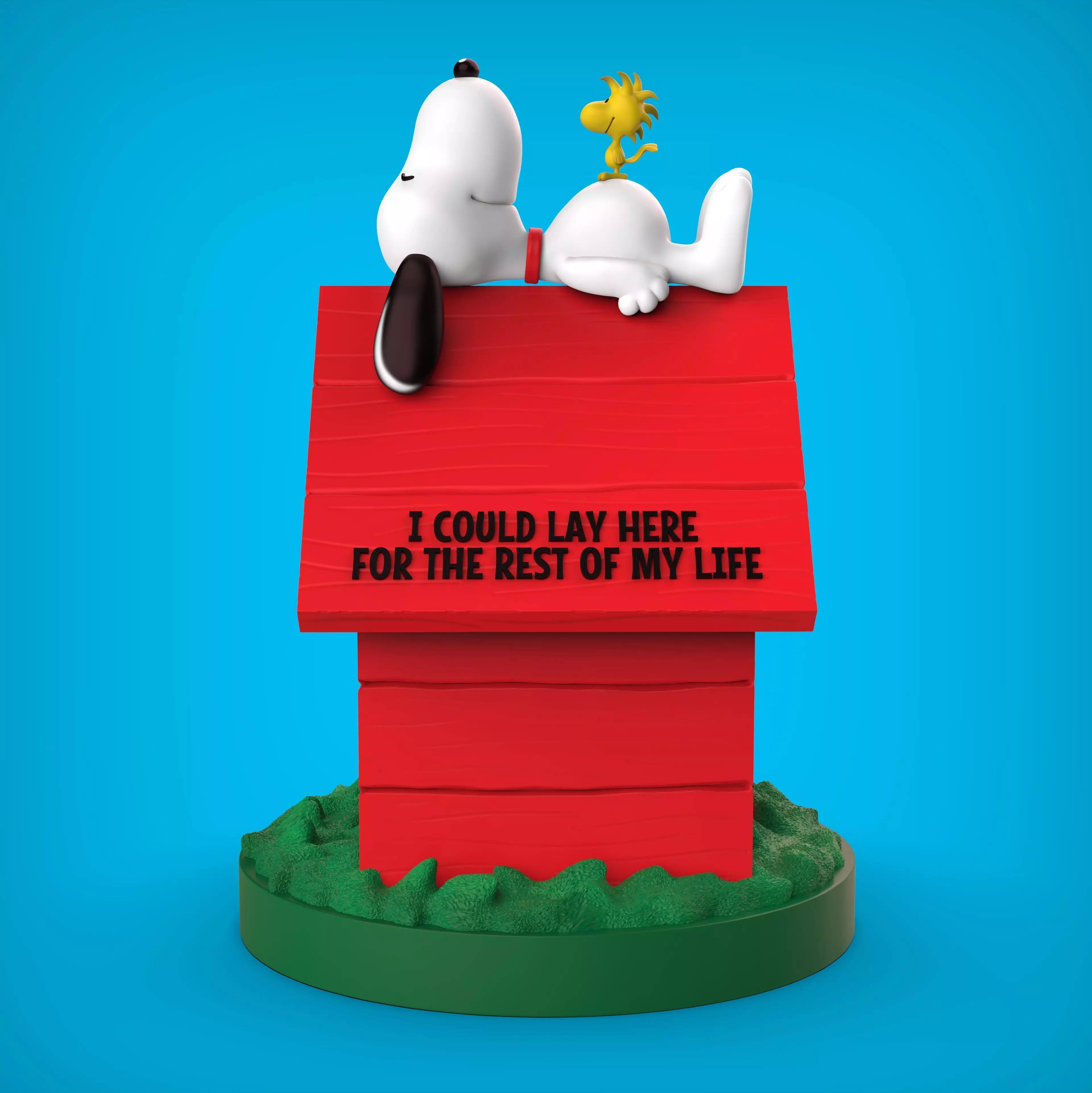 SNOOPY IN HIS LITTLE HOUSE 3D print model_0