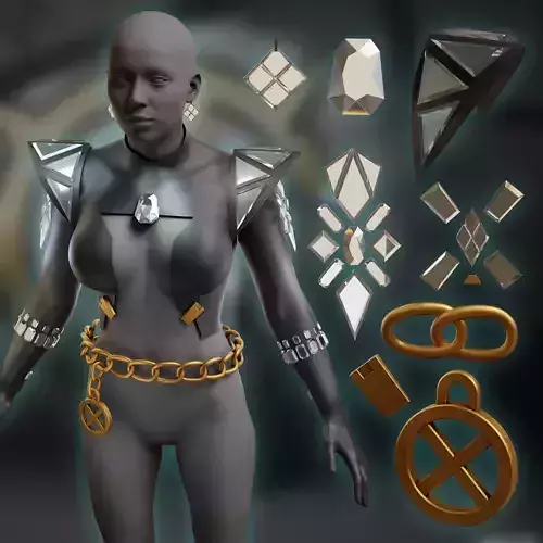 Emma Frost X-Revolution marvel rivals cosplay 3D print model