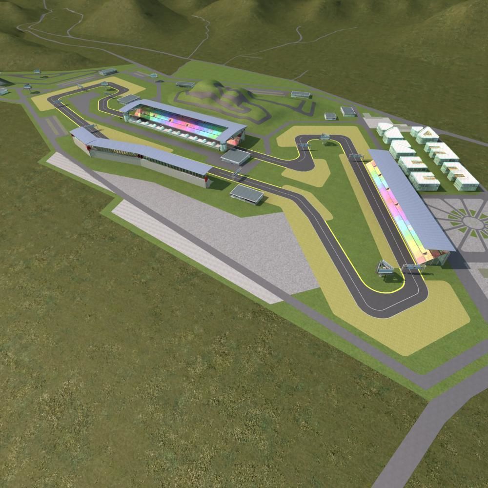 F1 Race Track 3D model_1