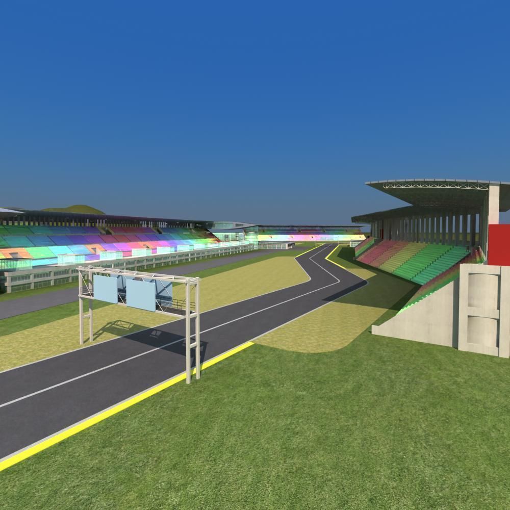 F1 Race Track 3D model_15