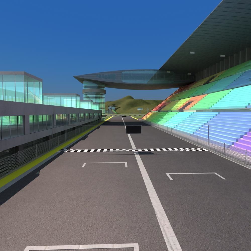F1 Race Track 3D model_14