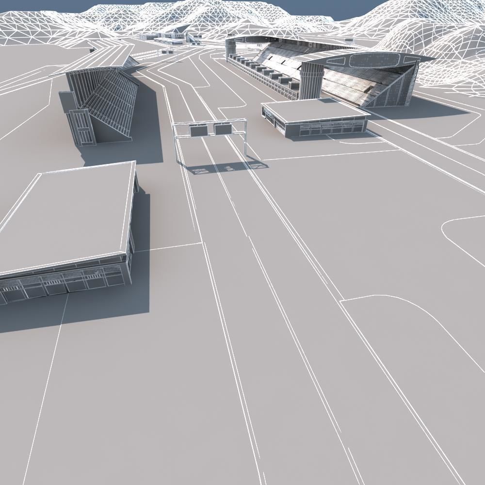 F1 Race Track 3D model_20