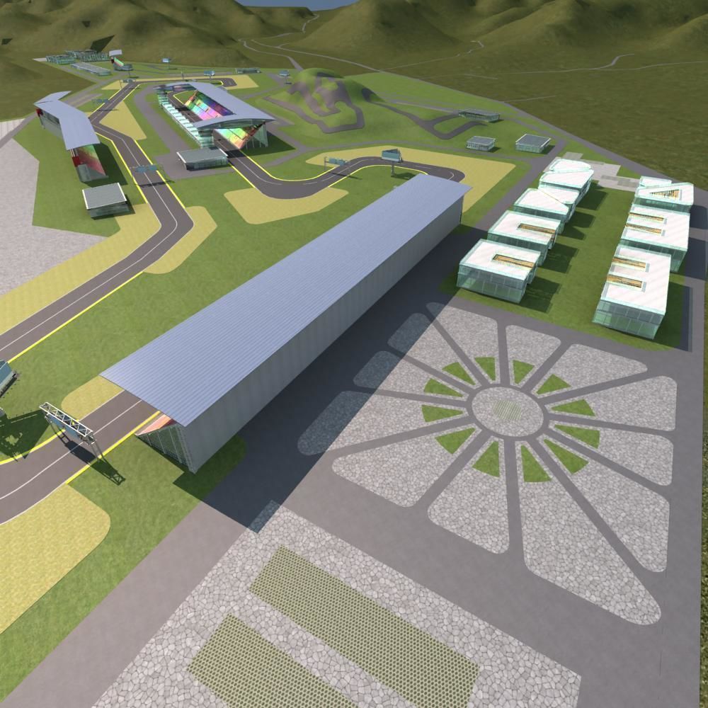 F1 Race Track 3D model_8