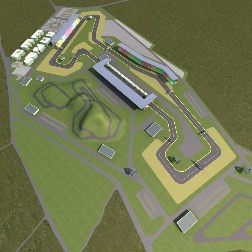 F1 Race Track 3D model_7