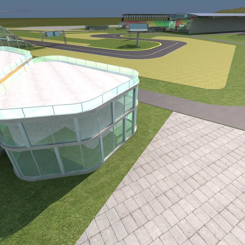 F1 Race Track 3D model_6