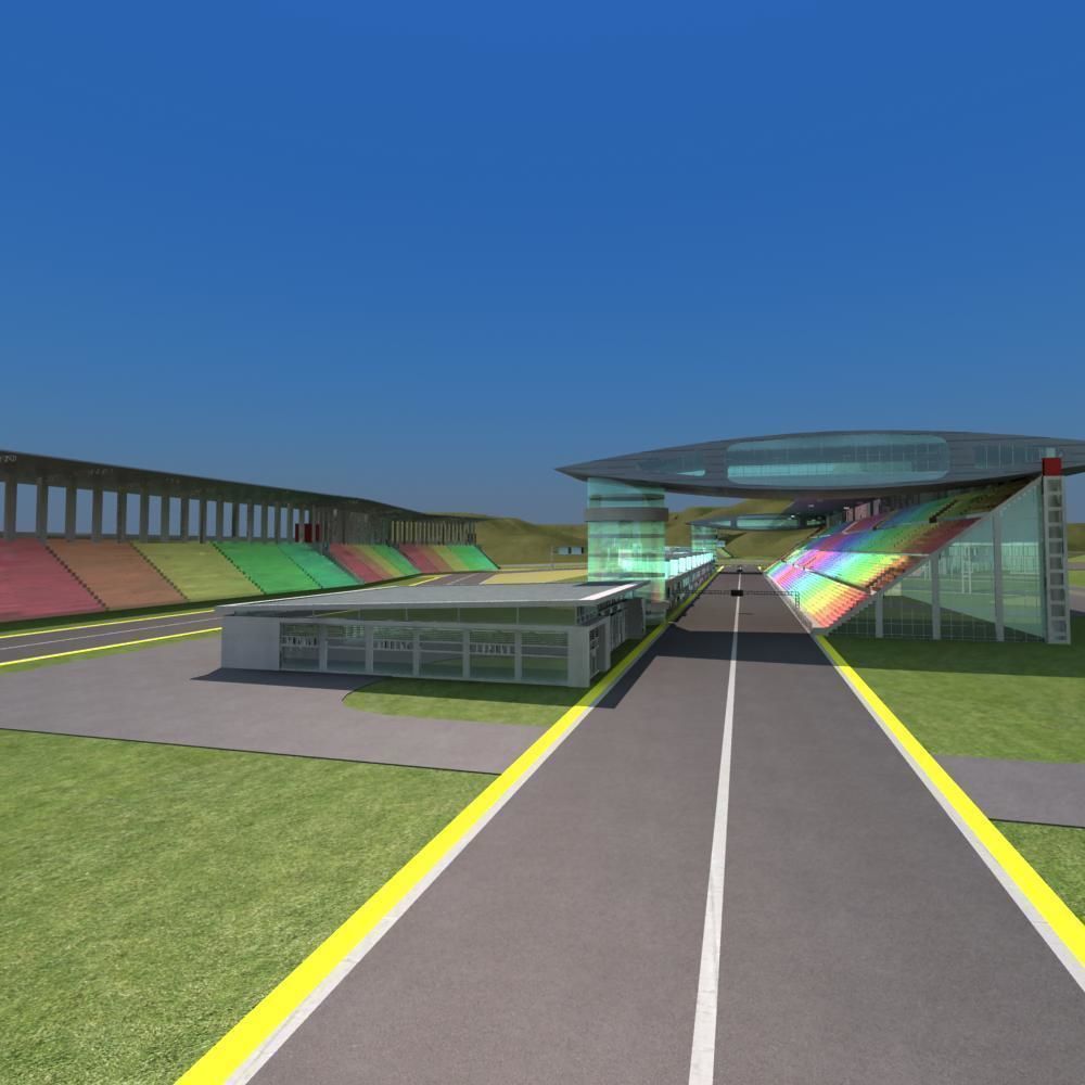 F1 Race Track 3D model_5