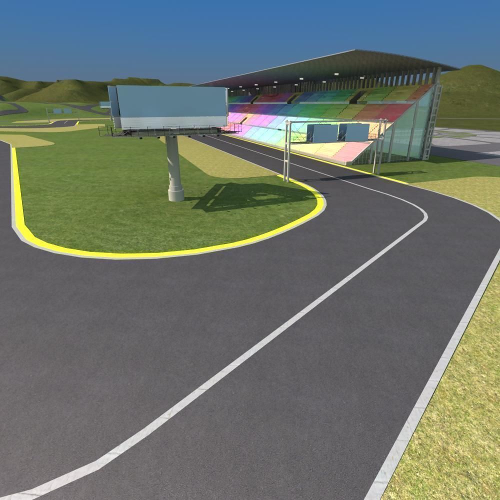 F1 Race Track 3D model_2