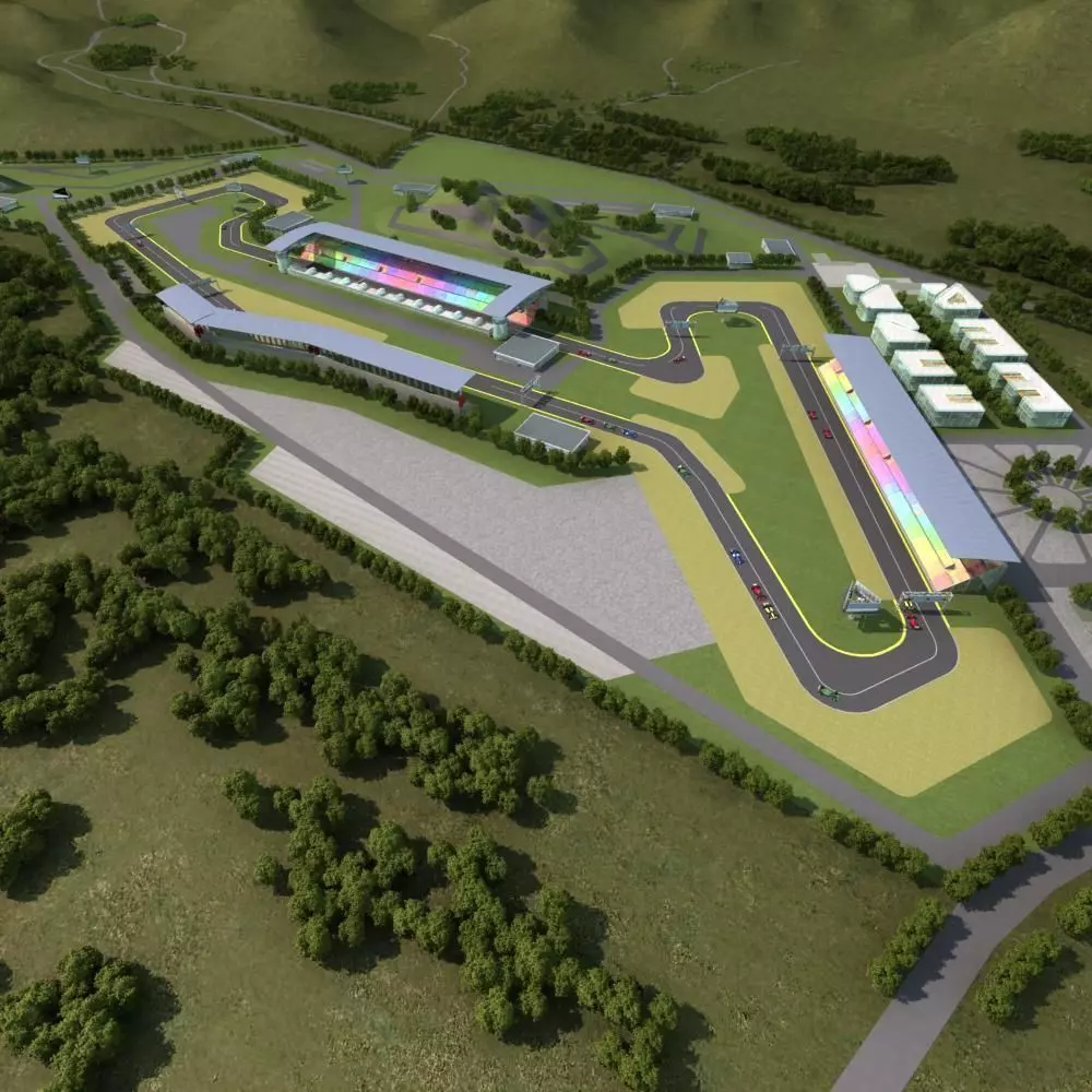 F1 Race Track 3D model_0