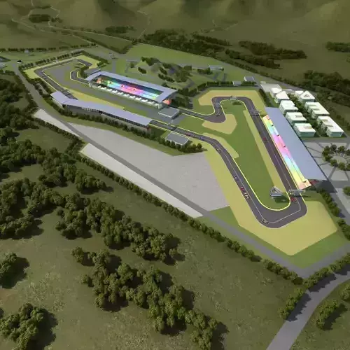 F1 Race Track 3D model