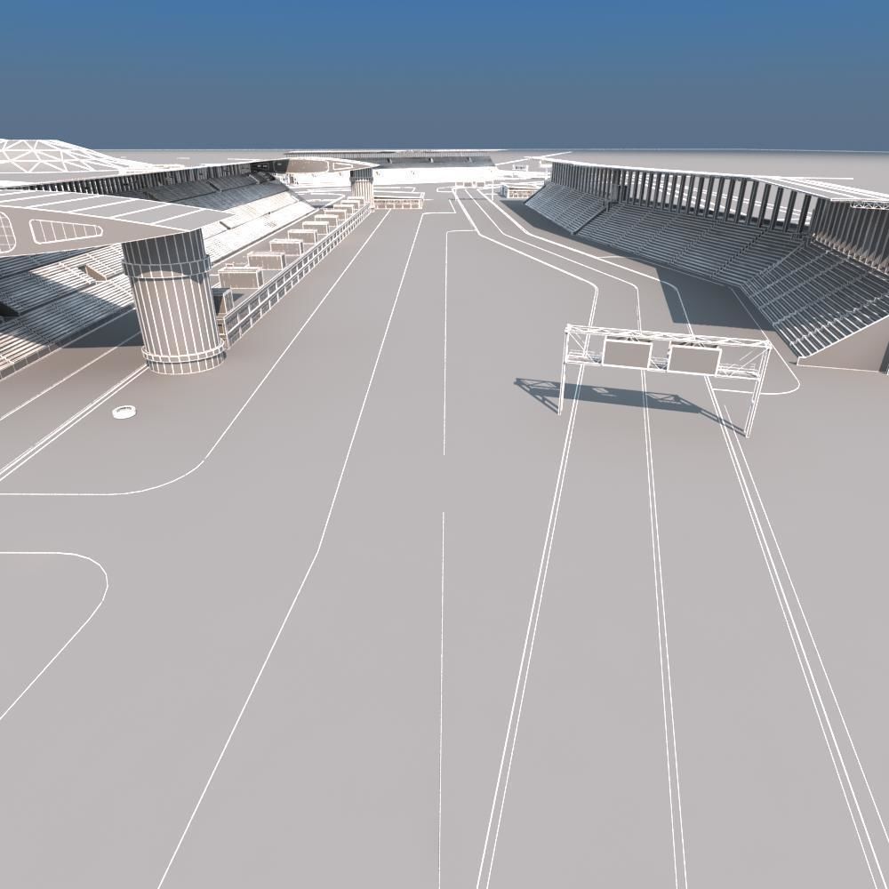 F1 Race Track 3D model_24