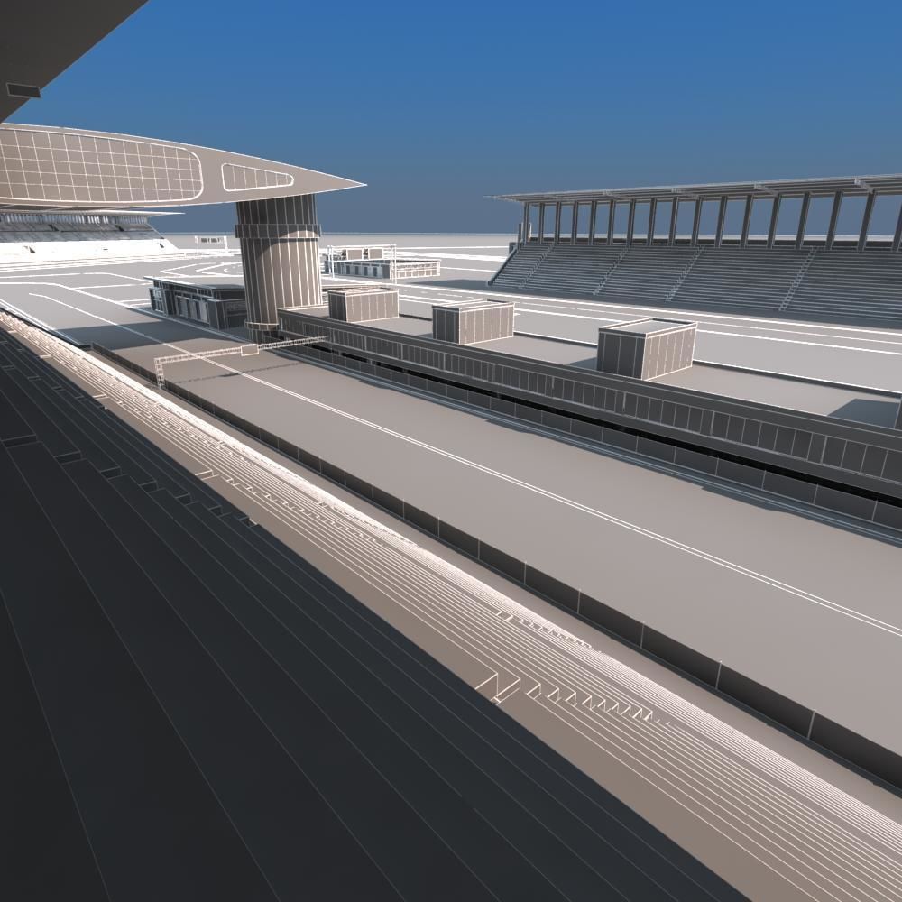 F1 Race Track 3D model_22