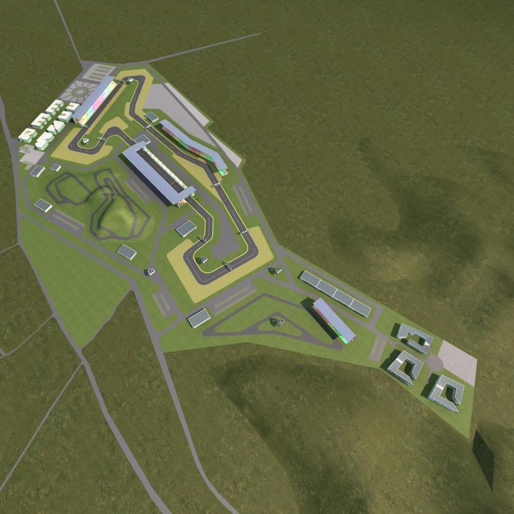 F1 Race Track 3D model_4