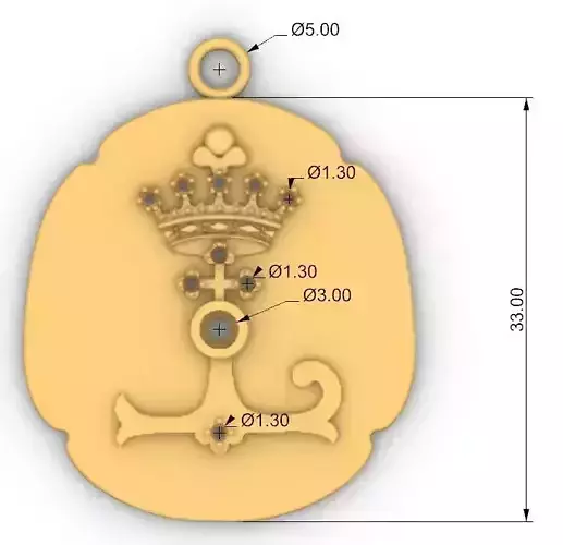 Grotto cross dije de Grotto Fatima