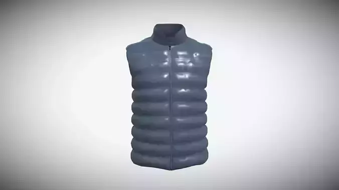Mens Vest V2 In Low Poly