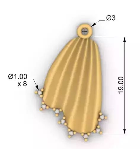 Bee wings pendant dije alas de abeja