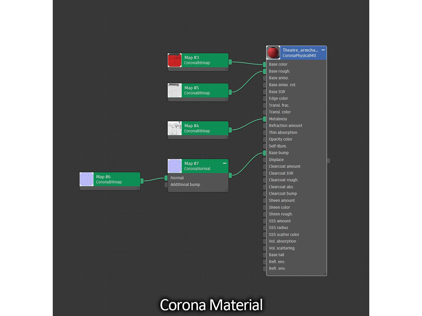 Theatre armchair 3D model_20
