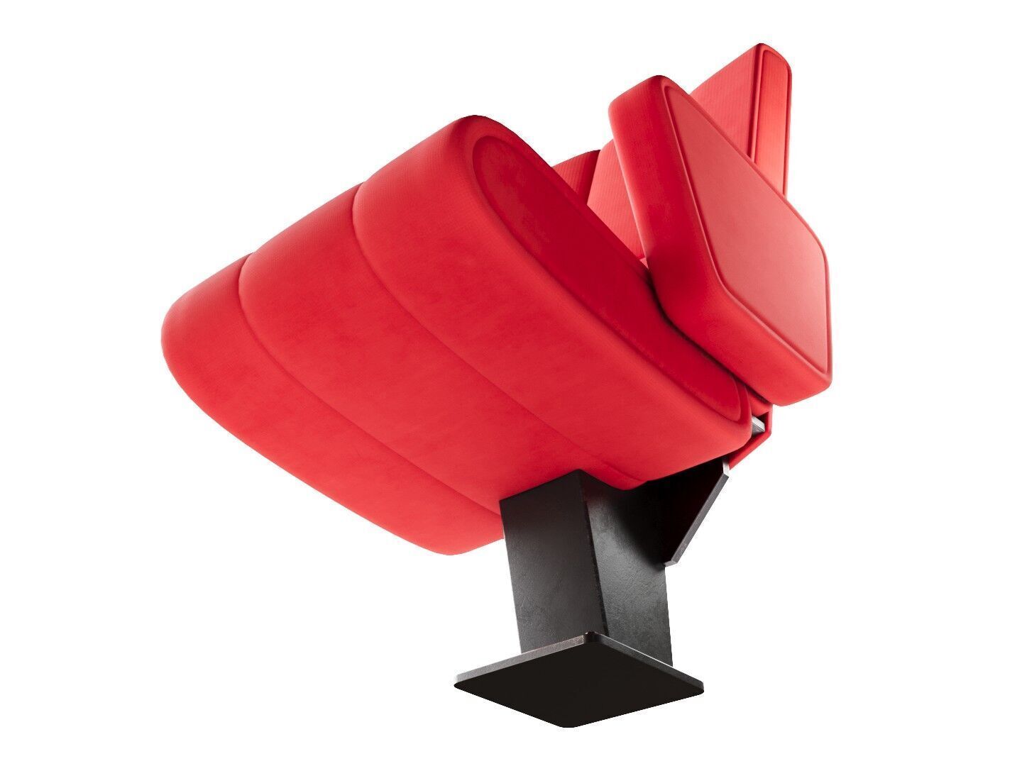 Theatre armchair 3D model_6