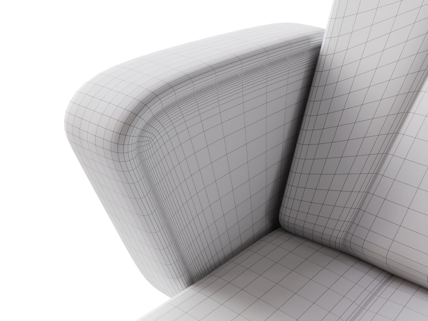 Theatre armchair 3D model_9