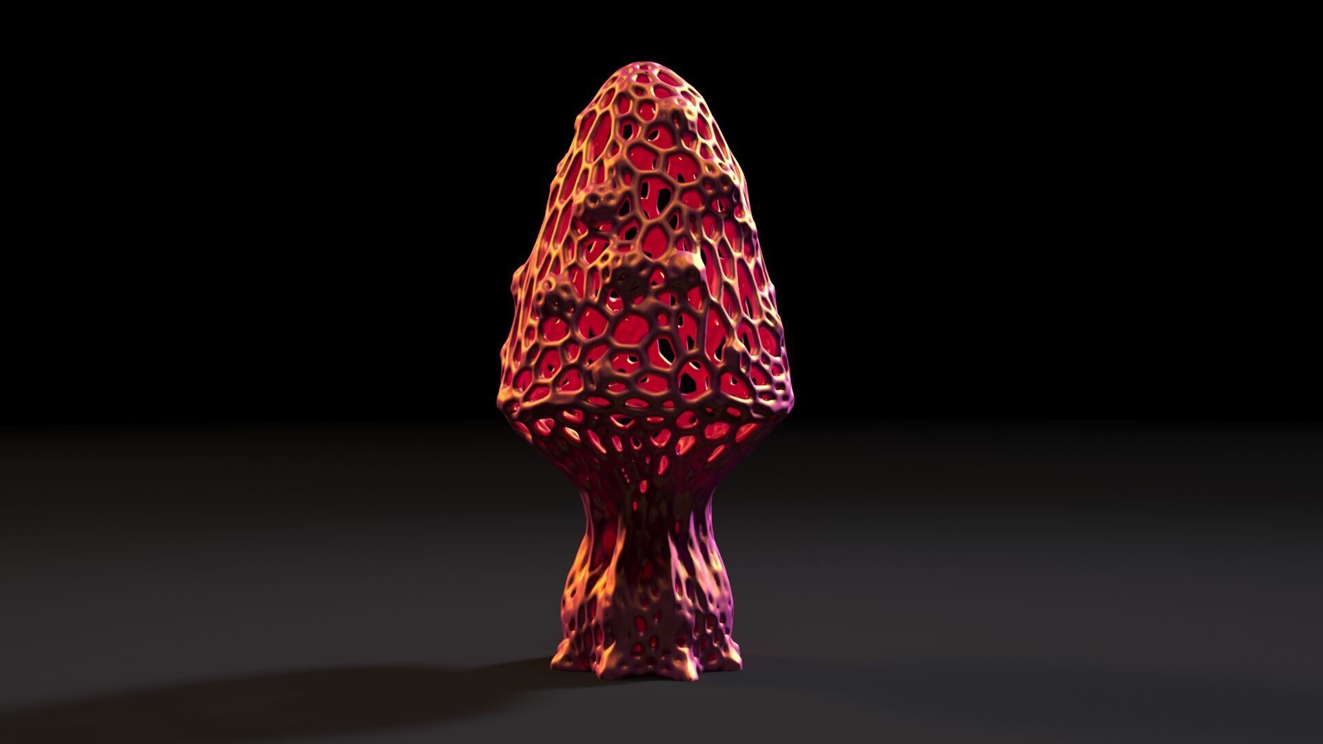 Alien mushroom plant 3D print model_11