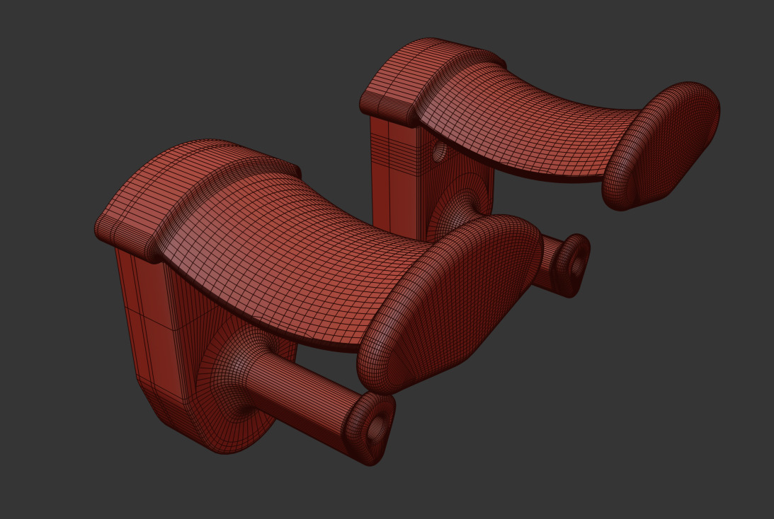 headphone mount 3D print model_1