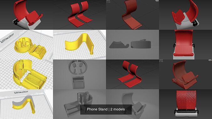 Phone Stand 3D Model Collection