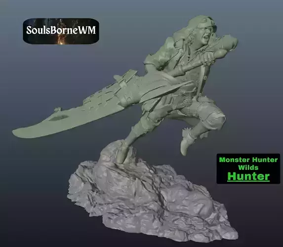Monster Hunter Wilds Hunter 3D print model