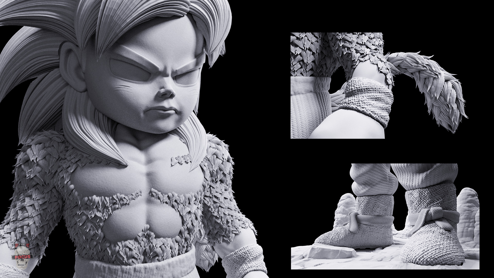 Goku - Dragon Ball Daima - Super Saiyajin 4 - SSJ4 3D print model_7