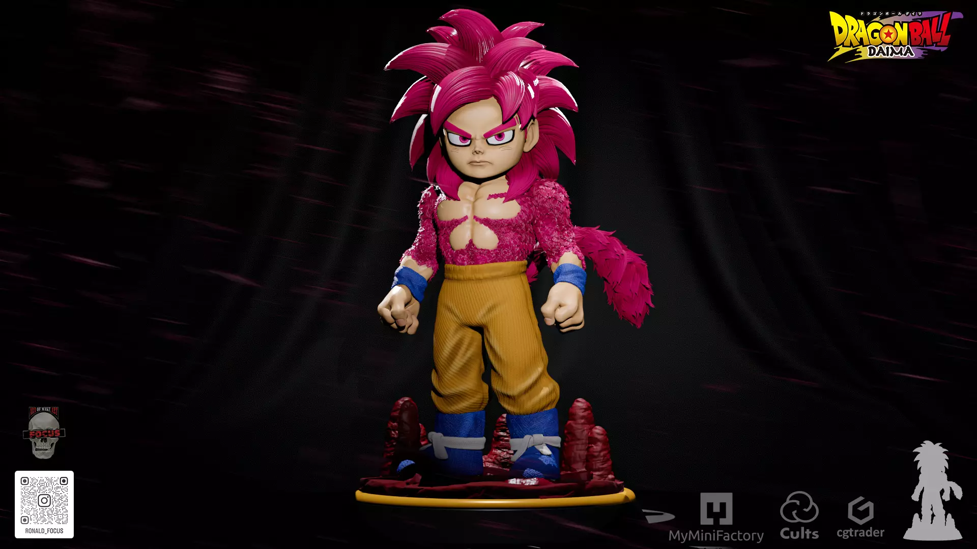 Goku - Dragon Ball Daima - Super Saiyajin 4 - SSJ4 3D print model_0