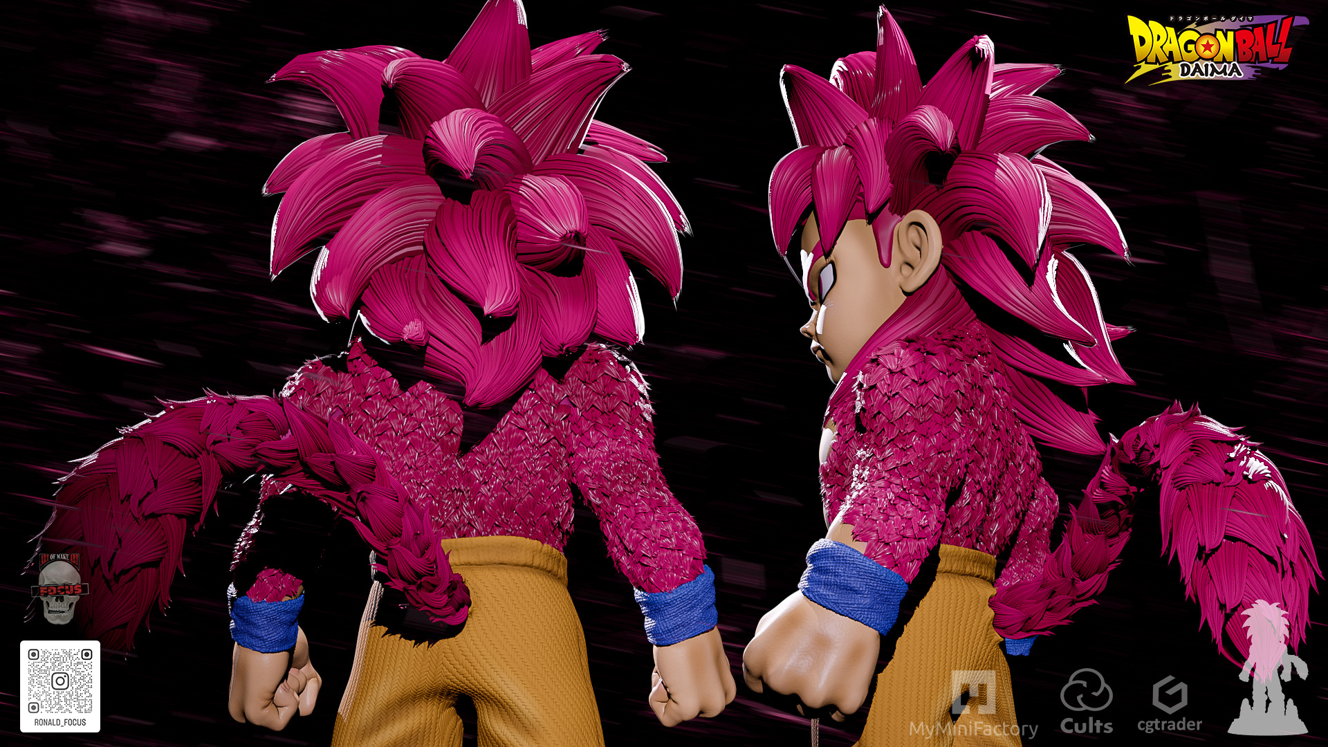 Goku - Dragon Ball Daima - Super Saiyajin 4 - SSJ4 3D print model_8