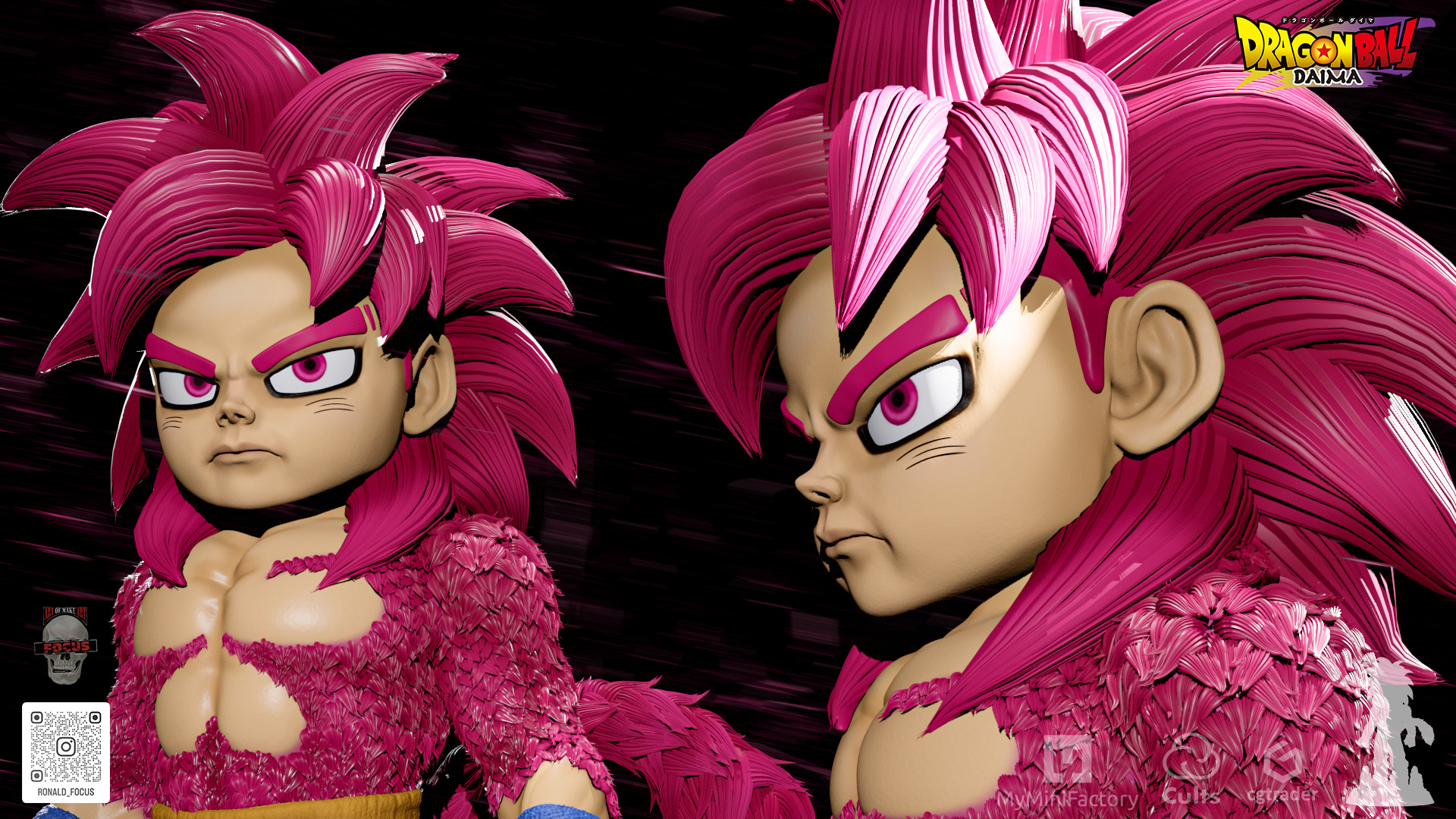 Goku - Dragon Ball Daima - Super Saiyajin 4 - SSJ4 3D print model_4