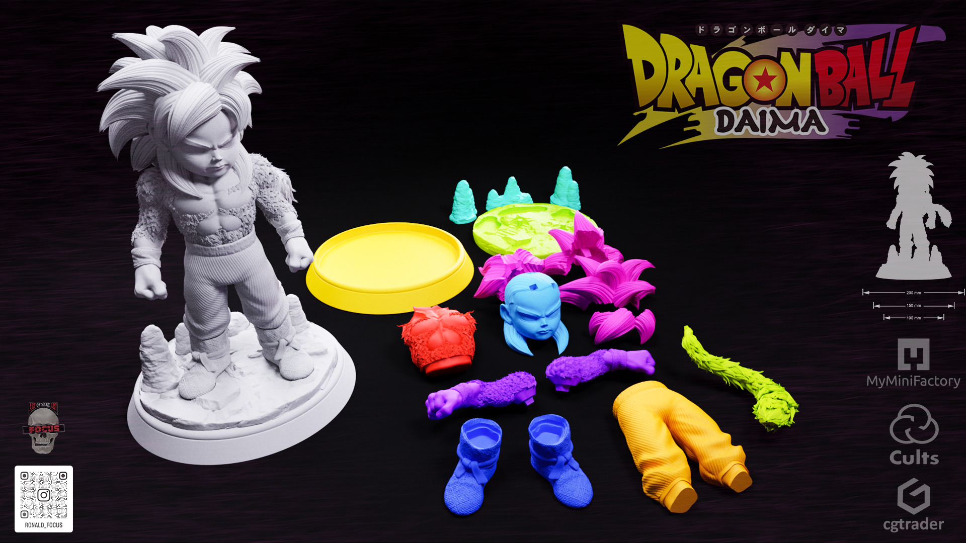 Goku - Dragon Ball Daima - Super Saiyajin 4 - SSJ4 3D print model_10