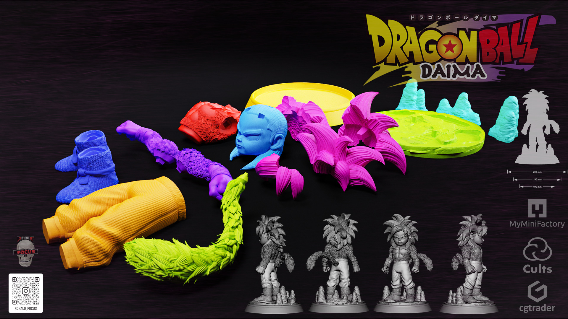 Goku - Dragon Ball Daima - Super Saiyajin 4 - SSJ4 3D print model_11