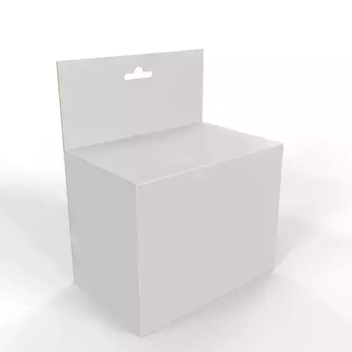 Hanging Display Packaging Box Foldable Locking Flap
