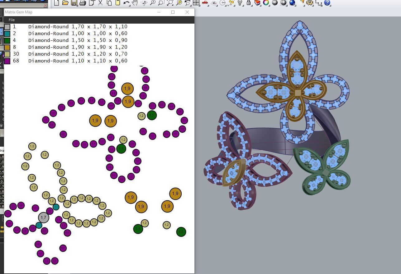 Fashion rhing Graff butterfly 3D print model_9