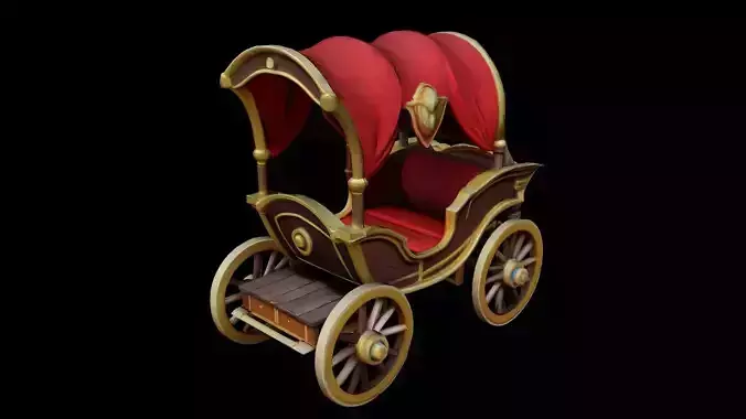 Stylized Royal Fantasy Carriage - AI