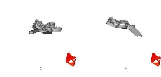 Wild Flower Open Diamond Bangle 3D print model_4