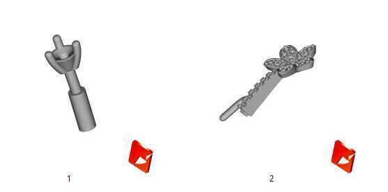 Wild Flower Open Diamond Bangle 3D print model_3