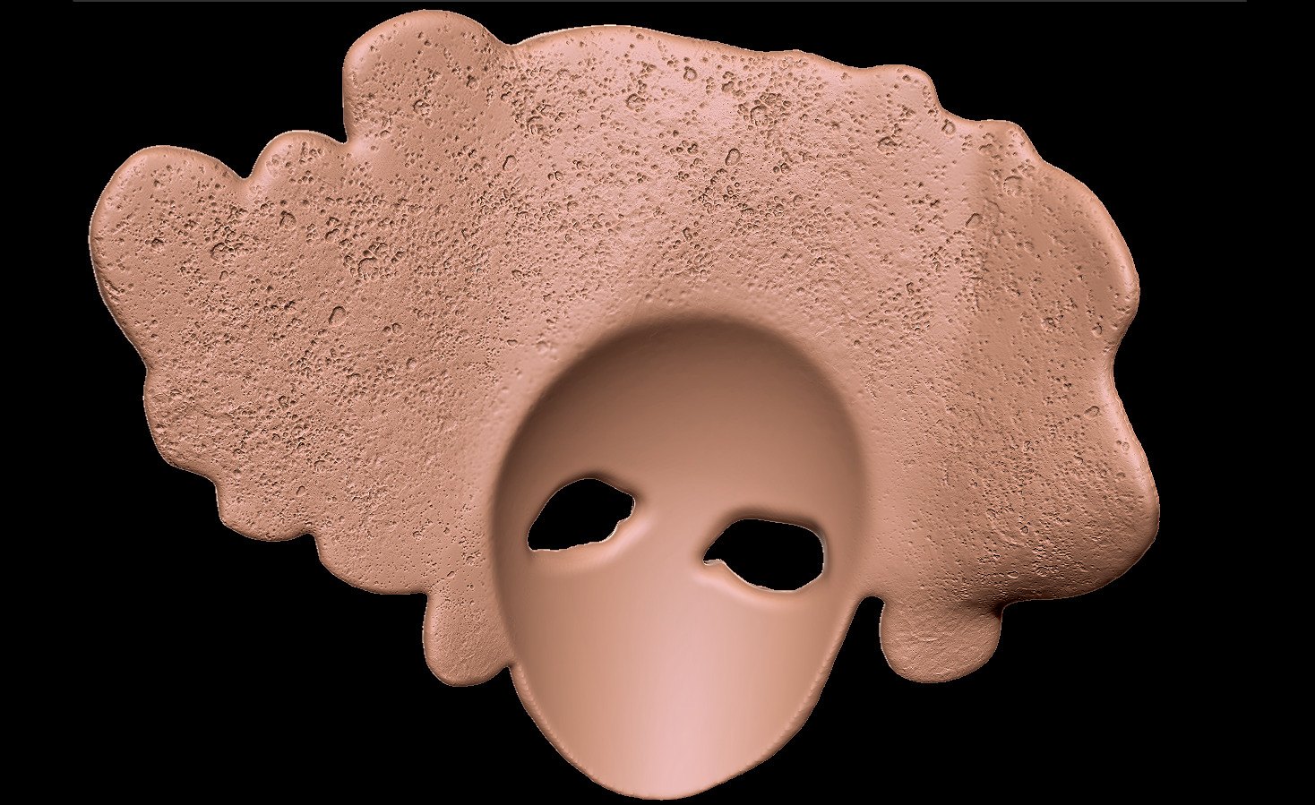 MASK OF THE CHILD - DARK SOULS 1 - WALL DISPLAY AND COSPLAY PROP 3D print model_8