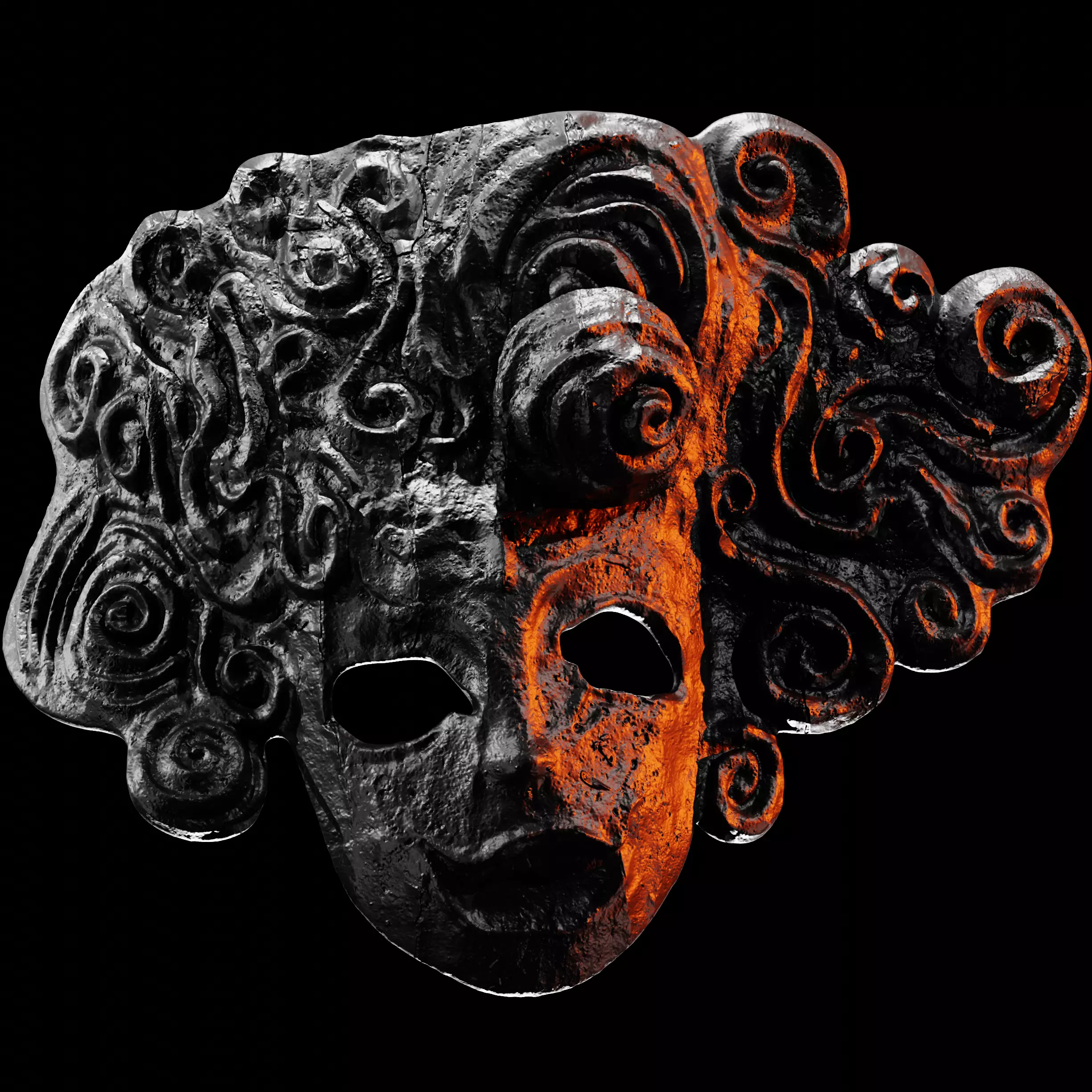 MASK OF THE CHILD - DARK SOULS 1 - WALL DISPLAY AND COSPLAY PROP 3D print model_0