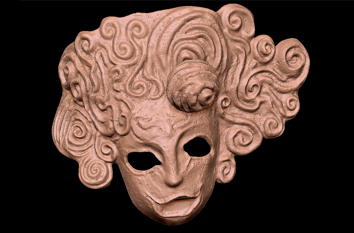 MASK OF THE CHILD - DARK SOULS 1 - WALL DISPLAY AND COSPLAY PROP 3D print model_7