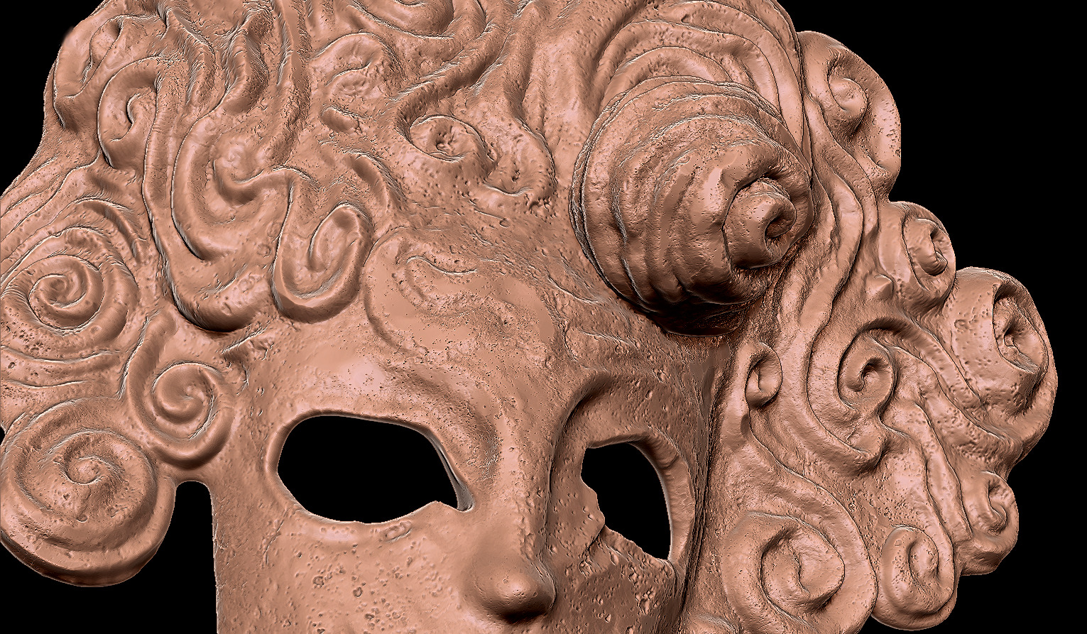 MASK OF THE CHILD - DARK SOULS 1 - WALL DISPLAY AND COSPLAY PROP 3D print model_3