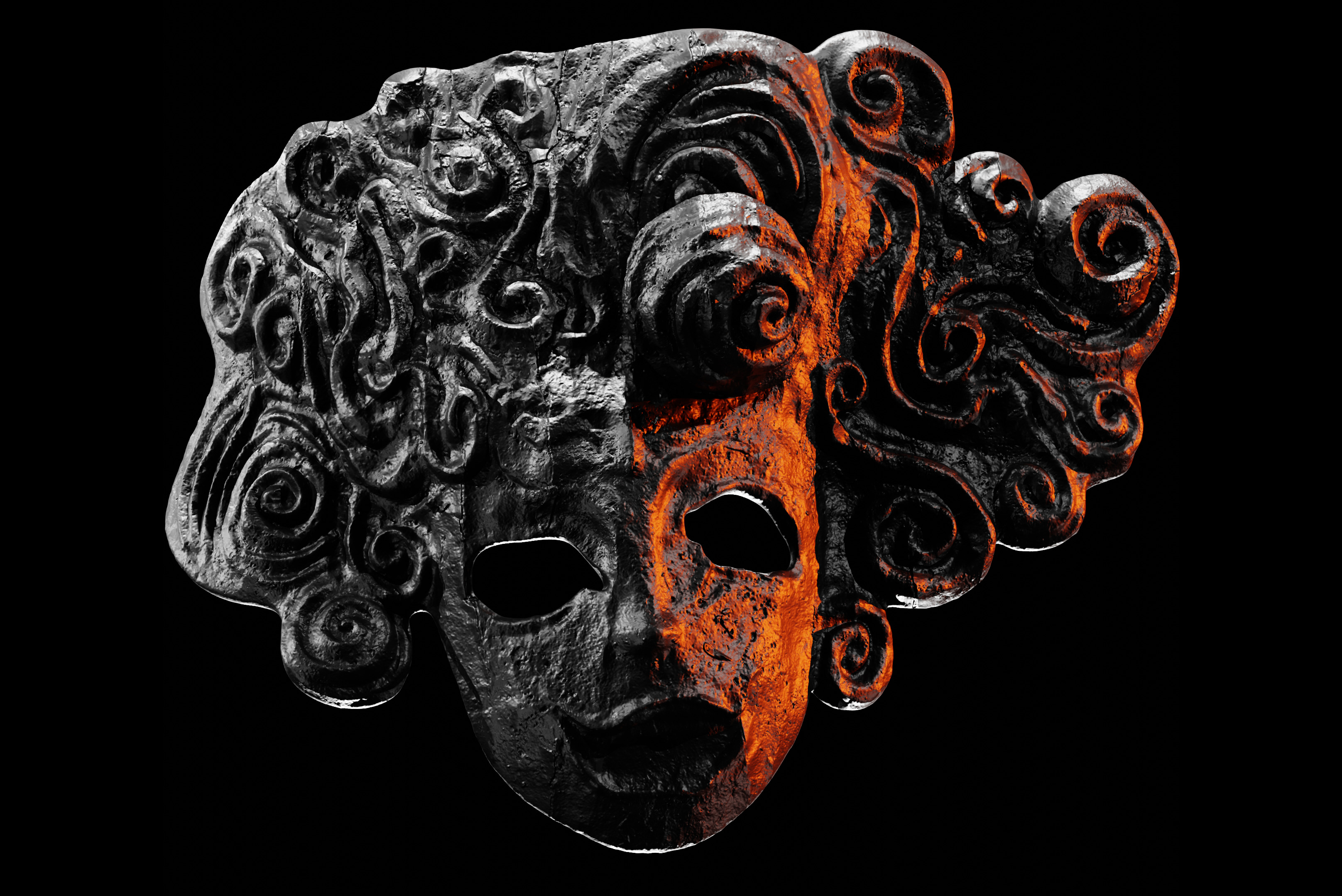 MASK OF THE CHILD - DARK SOULS 1 - WALL DISPLAY AND COSPLAY PROP 3D print model_1