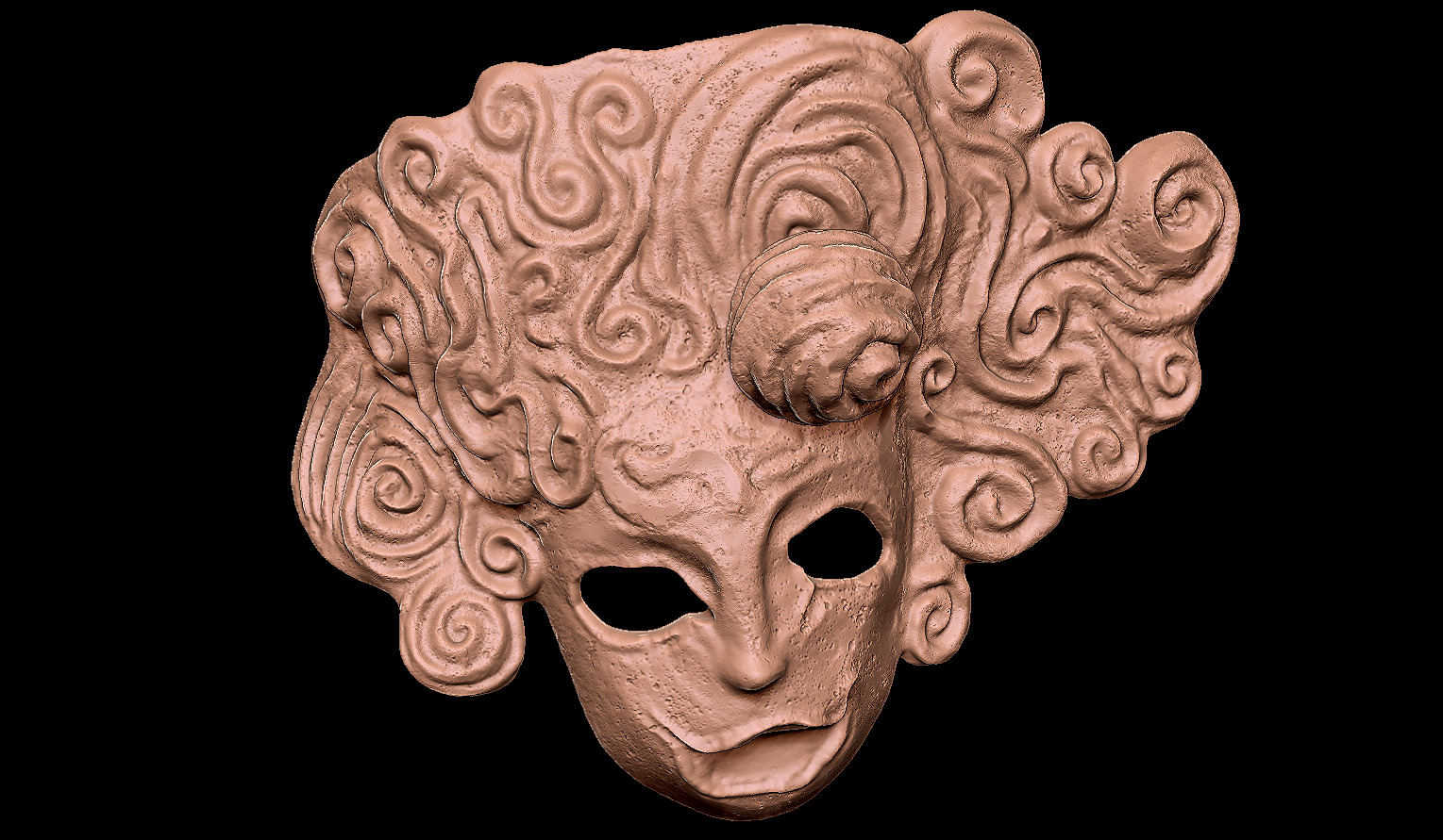 MASK OF THE CHILD - DARK SOULS 1 - WALL DISPLAY AND COSPLAY PROP 3D print model_9