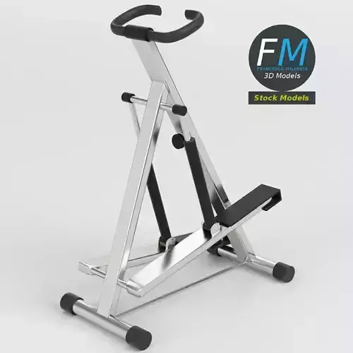 Gym equipment stepper glute machine 3D model