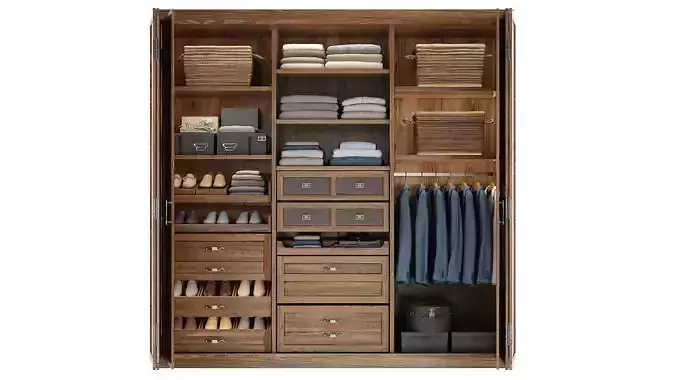 Wardrobe with things