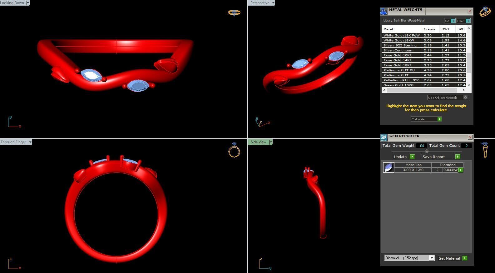Leaf Ring 3D print model_3