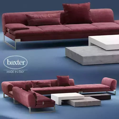 Baxter Viktor Sofa 3ds Max optimized model